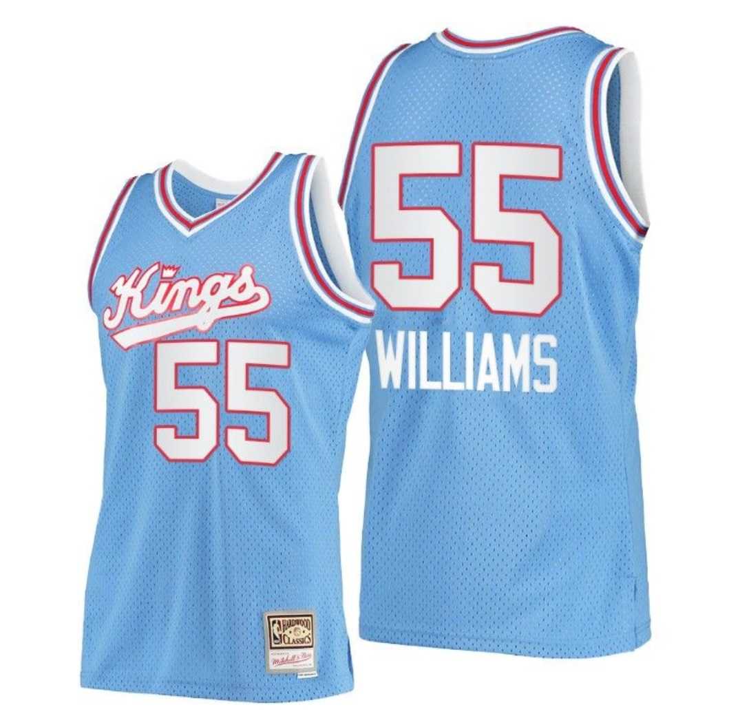 Mens Sacramento Kings #55 Jason Williams Blue Throwback Stitched Jersey Dzhi